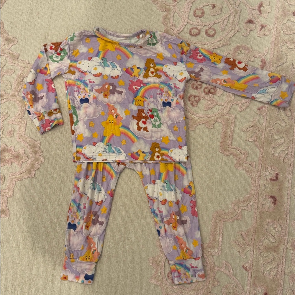 Bunny Knots Velveteen Care Bear Pajamas, 18-24M